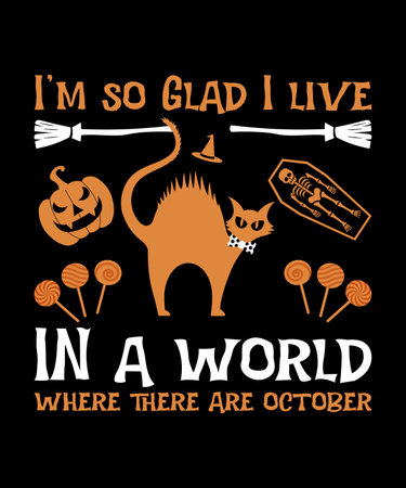 Halloween t-shirt design template vectorのイラスト素材