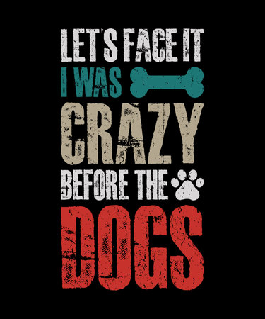 Dog love t-shirt design template vectorのイラスト素材