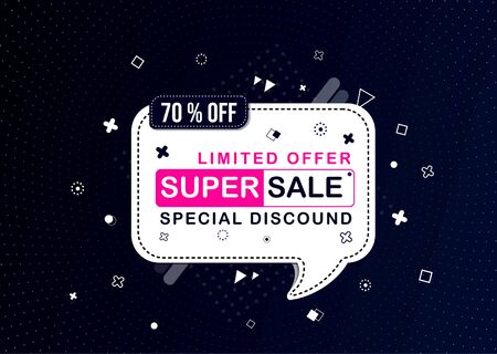 Sale banner template design, Big sale special offer. end of season special offer bannerのイラスト素材