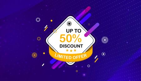 abstract sale promotion banner templateのイラスト素材
