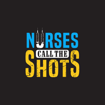 Nurse typographic quotes design vector.のイラスト素材
