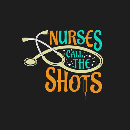 Nurse typographic quotes design vector.のイラスト素材