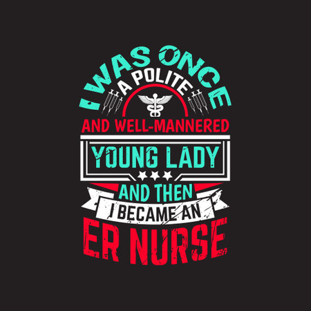 Nurse typographic quotes design vector.のイラスト素材