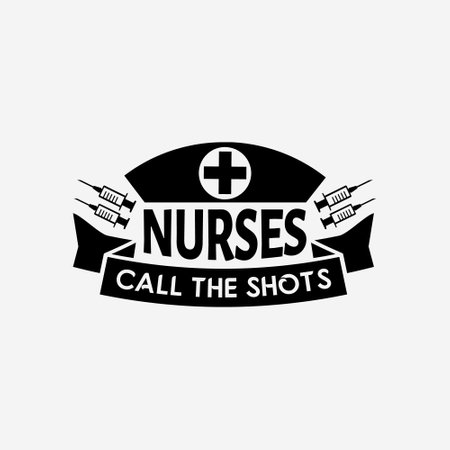 Nurse typographic t shirt design vector graphic, Nurses typographic quotes design.のイラスト素材