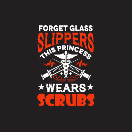Nurse typographic t shirt design vector - nursing t shirt designのイラスト素材