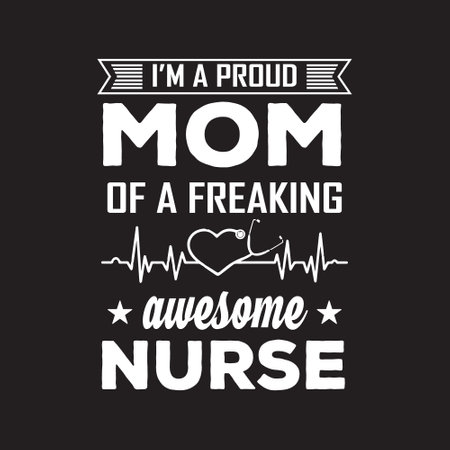 Nurses typographic quotes t shirt vector - nurse quotes design.のイラスト素材