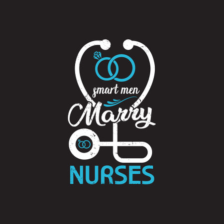 Nurses typographic quotes t shirt vector - nurse quotes design.のイラスト素材