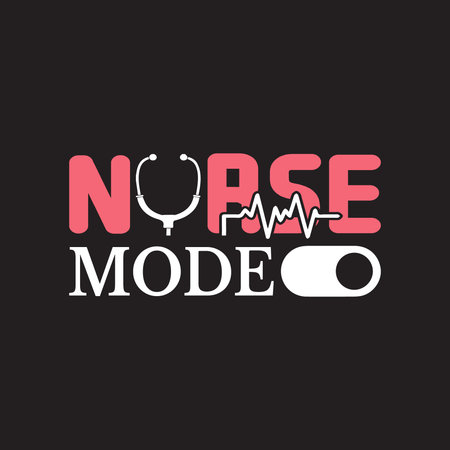 Nurses typographic quotes t shirt vector - nurse quotes design.のイラスト素材