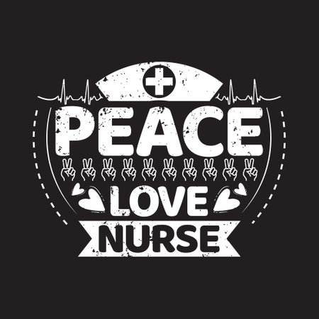 Nurses typographic quotes t shirt vector - nurse quotes design.のイラスト素材