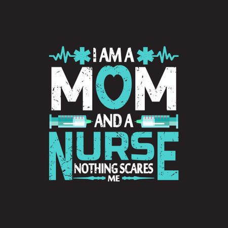 Nurses typographic quotes t shirt vector - nurse quotes design.のイラスト素材
