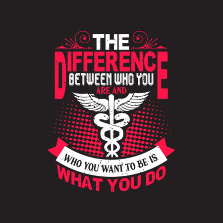 Nurse typographic vector t shirt design.のイラスト素材