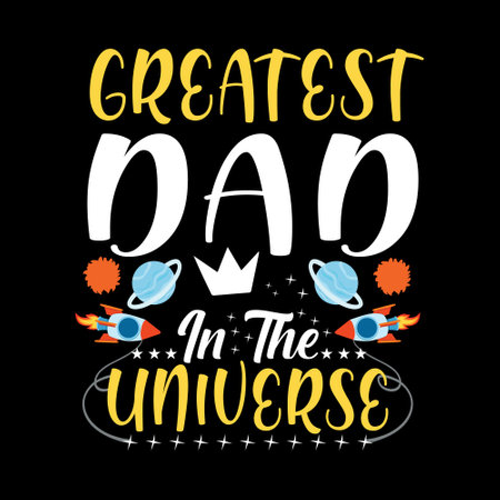Fathers day typographic t shirt design vectorのイラスト素材