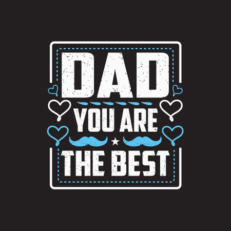 Fathers day typographic t shirt design vectorのイラスト素材