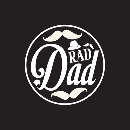 Fathers day typographic t shirt design vectorのイラスト素材