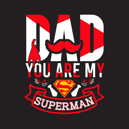 Fathers day typographic t shirt design vectorのイラスト素材