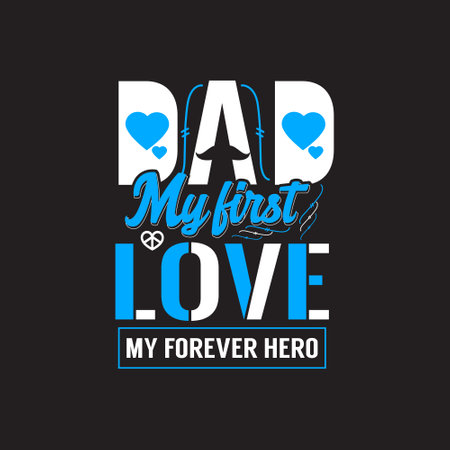 Dad typographic t shirt design vector graphic - Fathers day t shirt design.のイラスト素材