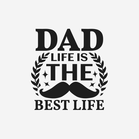 Dad typographic t shirt design vector graphic - Fathers day t shirt design.のイラスト素材