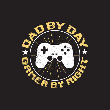 Dad typographic t shirt design vector graphic - Fathers day t shirt design.のイラスト素材