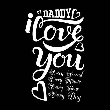 Dad typographic t shirt design vector graphic - Fathers day t shirt design.のイラスト素材
