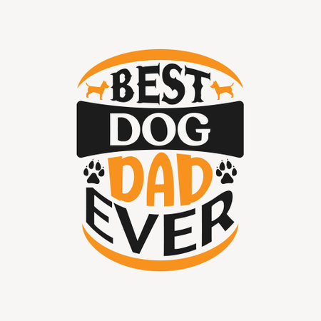 Dad typographic t shirt design vector graphic - Fathers day t shirt design.のイラスト素材