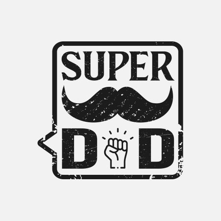 Fathers day typographic quotes vector t shirt design.のイラスト素材