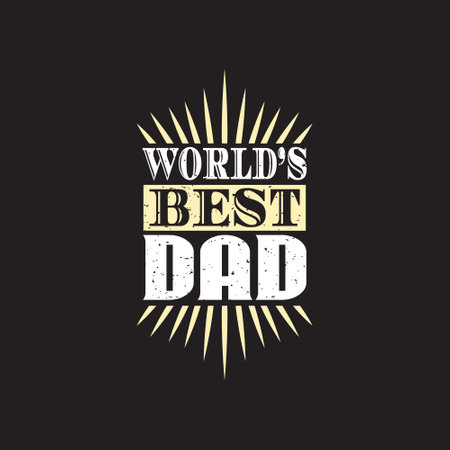Fathers day typographic quotes vector t shirt design.のイラスト素材