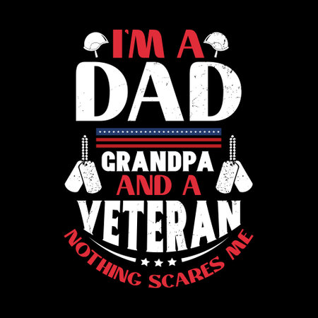 Dad t shirt design vector graphic - father's day typographic quotes design.のイラスト素材