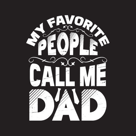 Dad t shirt design vector graphic - father's day typographic quotes design.のイラスト素材