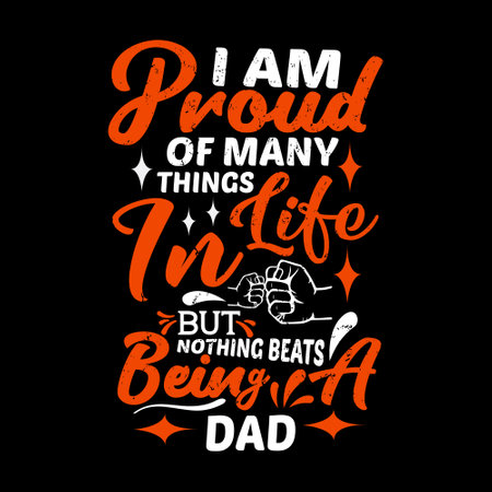 Fathers day typographic quotes design vector t shirt design.のイラスト素材