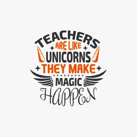 Teacher typographic quotes t shirt design vector graphic.のイラスト素材