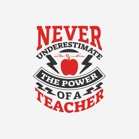 Teacher typographic quotes t shirt design vector graphic.のイラスト素材