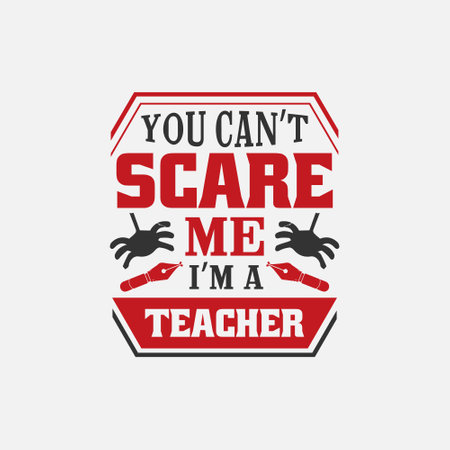 Teacher typographic quotes t shirt design vector graphic.のイラスト素材