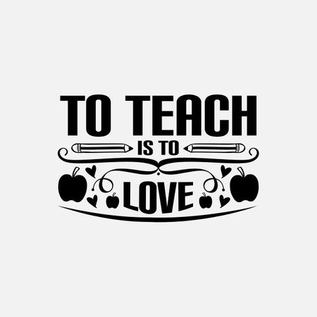Teacher typographic quotes t shirt design vector graphic.のイラスト素材