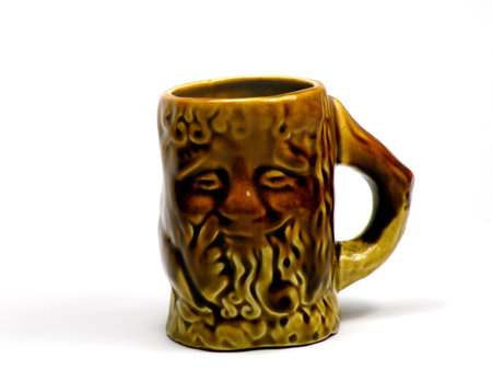 beer mug for beer brown heavy convenient stableの写真素材