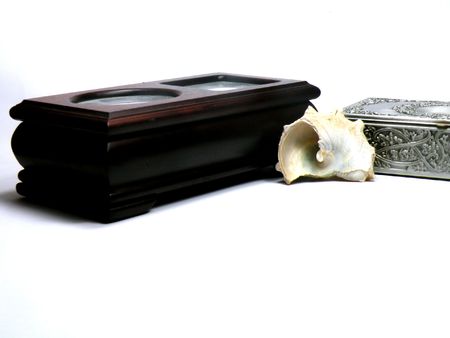 Storage of small ornamentsの写真素材