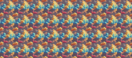 Wide banner long panoramic seamless pattern background