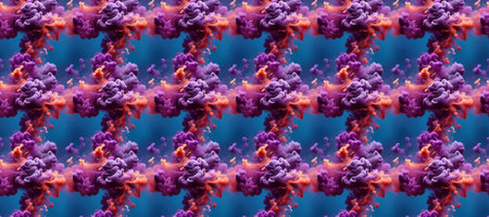 Colorful art seamless pattern background with space for design