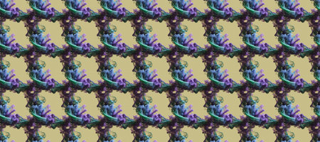 Colorful art seamless pattern background with space for design