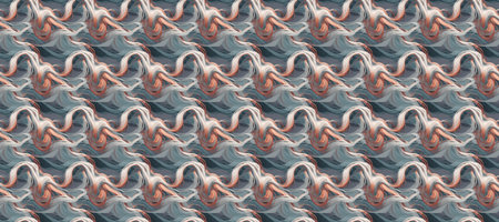 Seamless Futuristic Banner with 3D Effect and Gradient