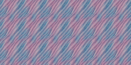 Seamless pattern with abstract wavy lines in blue and pink colors