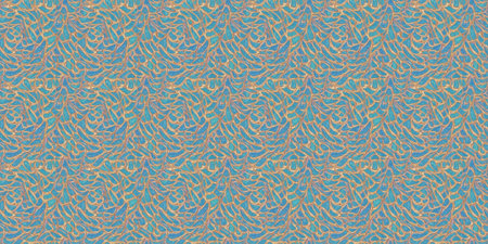 Seamless pattern with decorative ornament. Hand-drawn illustration.