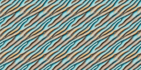 Seamless pattern on a blue background.の写真素材