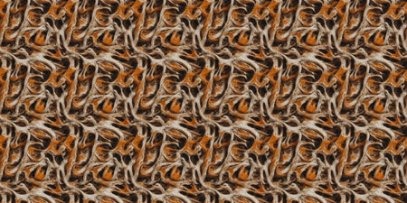 Seamless Repeatable Abstract Tribal Pattern. Hand Drawn Ethnic Texture.