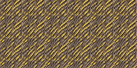 Seamless pattern of yellow and brown wicker weave. Textile background.