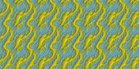 Seamless Repeatable Abstract Yellow and Blue Tie Dye Pattern