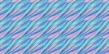 Seamless pattern with abstract wavy lines in blue and white colors