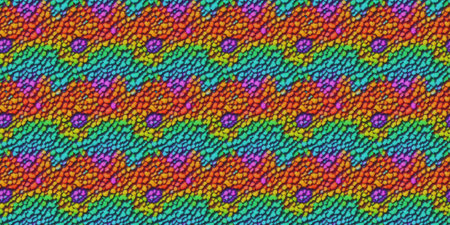 Seamless pattern with multicolored knitted textured background