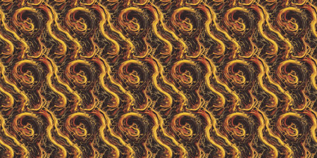 Seamless pattern with the image of fire. Fire background.