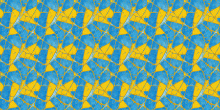 Seamless pattern with the image of the flag of Sweden.