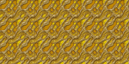 Seamless pattern of golden snake skin. For eg fabric, wallpaper, wall decorations.